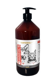 BIOFEED EUPHORIA Salmon Oil Naturalny olej z łososia dla psów i kotów 1 L
