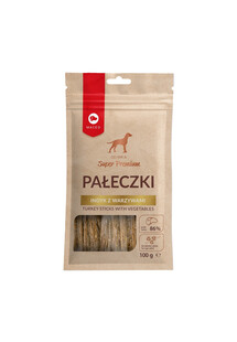 MACED Pałeczki Indyk z warzywami 100g - przysmak dla psa, 100g