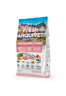 ARQUIVET Fresh łosoś z indykiem 2,5 kg półwilgotna karma dla dorosłych psów każdej rasy