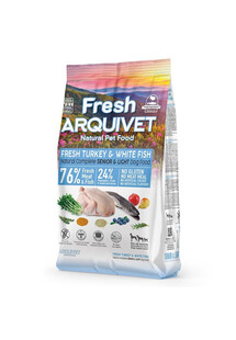 ARQUIVET Fresh Senior Light Indyk i biała ryba 2,5 kg półwilgotna karma dla seniorów wszystkich ras