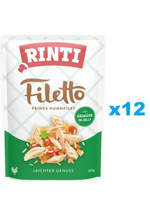 RINTI Filetto in Jelly Chicken&Vegetables 12x100 g kurczak i warzywa w galaretce