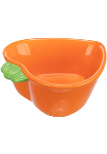 TRIXIE Ceramiczna miska dla gryzoni Marchewka 180 ml