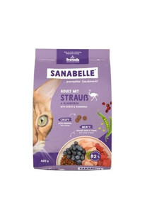 SANABELLE Adult Ostrich dla dorosłych kotów ze strusiem 400 g