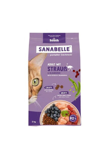 SANABELLE Adult Ostrich dla dorosłych kotów ze strusiem 2 kg
