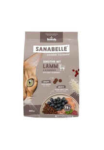 SANABELLE Sensitive Jagnięcina Wsparcie dla kotów o wrażliwym przewodzie pokarmowym 400 g