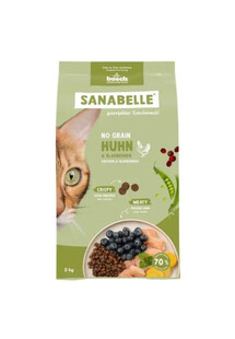 SANABELLE No Grain Chicken bezzbożowa karma dla kotów 2 kg