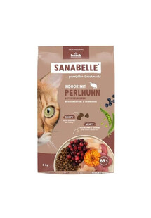 SANABELLE Indoor Perliczka z perliczką dla kotów niewychodzących8 kg