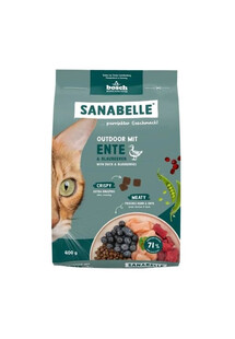 SANABELLE Outdoor z kaczką dla dorosłych kotów wychodzących 400 g