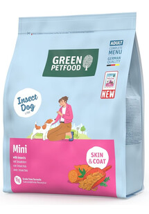 GREEN PETFOOD InsectDog Mini Skin and Coat dla małych psów 900g