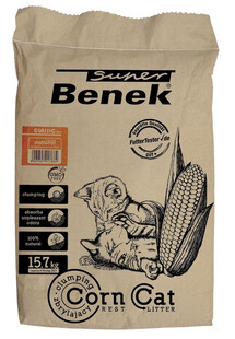 Certech Super Benek Corn Cat Natural 25 l - żwirek kukurydziany dla kotów 25l