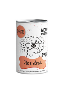 PAKA ZWIERZAKA PEPE Roe Deer  800 g monoproteinowa karma z sarną