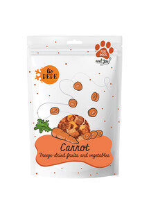 PAKA ZWIERZAKA PEPE Freeze-dried vegetables Carrot 25 g Marchewka Liofilizowane warzywa dla psa