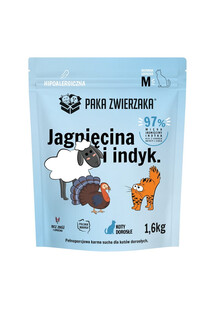 PAKA ZWIERZAKA Jagnięcina i indyk M 1,6 kg sucha karma dla kota