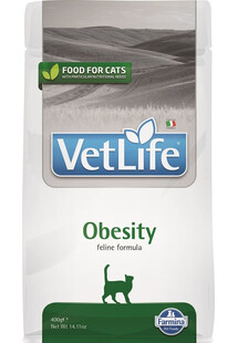 FARMINA Vet Life Obesity Cat 400g - sucha karma dla kotów dla redukcji nadmiernej masy ciała