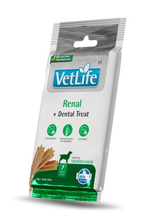 FARMINA Vet Life Dental Treat Renal Adult Medium/Maxi Dog dentystyczny przysmak dla psów średnich i dużych ras 100 g (7 szt)