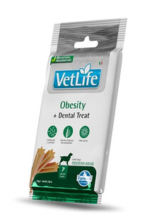 FARMINA Vet Life Dental Treat Obesity Adult Medium/Maxi Dog dentystyczny przysmak dla psów średnich i dużych ras 100 g (7 szt)