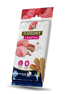 FARMINA N&D Quinoa Dental Treat Flatulence Adult Medium/Maxi Dog dentystyczny przysmak dla psów średnich i dużych ras 100 g (7 szt)