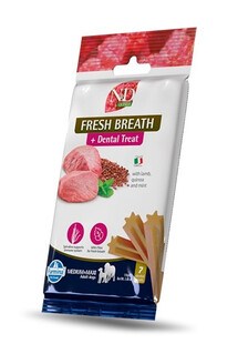 FARMINA N&D Quinoa Dental Treat Fresh breath Adult Medium/Maxi Dog dentystyczny przysmak dla psóe średnich i dużych ras 100 g (7 szt)