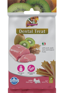 FARMINA N&D Tropical Selection Dental Treat Pork Adult Mini Dog dentystyczny przysmak dla małych psów 60 g (7 szt)