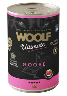 WOOLF Ultimate Goose wilgotna karma dla psów z gęsiną i malinami 400g