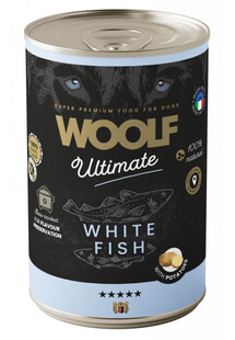 WOOLF Ultimate  White Fish wilgotna karma dla psów z rybami i ziemniakami 400g