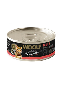 WOOLF Wild Cat Ultimate Beef Pate for Adult cats 85g