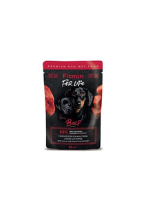 FITMIN For Life Adult and Puppies Beef karma dla szczeniąt i dorosłych psów 85 g