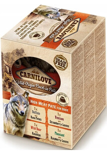 CARNILOVE High Meat Pate for Dog Multipack 4x300g mokra karma w saszetkach dla psów