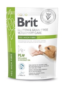 BRIT Veterinary Care Gluten and Grain Free Veg High Fibre 400g uzupełniająca karma dla psów z grochem i soczewicą