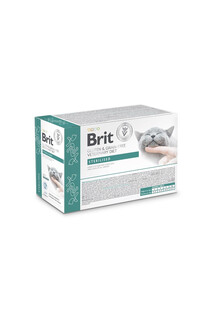 BRIT Veterinary Diet Cat Gluten and Grain Free Sterilised with Salmon in Gravy 12x85g