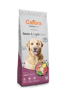 CALIBRA Dog Premium Senior Light All Breeds Beef z wołowiną dla starszych psów 12kg