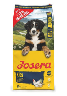 Junior Kids dla młodych psów średnich i dużych ras 12,5kg + 2,5kg gratis