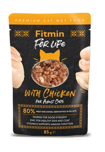 Fitmin For Life Adult Chicken - mokra karma dla dorosłych kotów kurczak 85 g