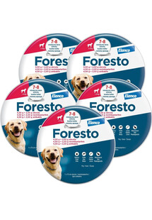 FORESTO Obroża foresto dla psa przeciw kleszczom i pchłom powyżej 8 kg zestaw 5 szt.