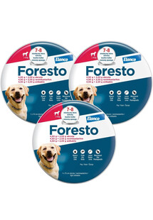 FORESTO Obroża foresto dla psa przeciw kleszczom i pchłom powyżej 8 kg zestaw 3 szt.