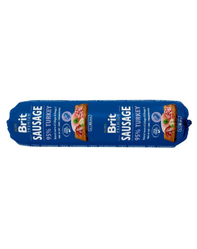 BRIT Sausage Indyk 800 g kawałki mięsa w bulionie