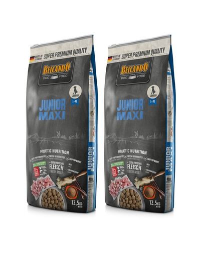 BELCANDO Junior Maxi L-XL 25 kg (2x12.5 kg) sucha karma dla psów ras dużych od 4 miesiąca życia