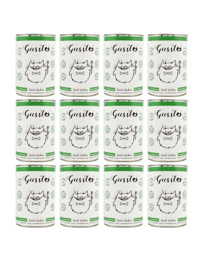 GUSSTO Cat Fresh Chicken mokra karma dla kotów kurczak 12x400 g