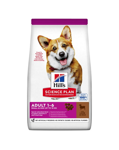 Science Plan Canine Adult Small & Mini z ryżem i jagnięciną 6 kg