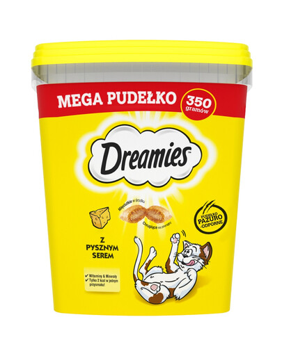 Mega Pudełko 350g Przysmak dla kota z pysznym serem