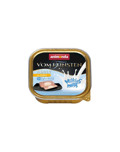 ANIMONDA Vom Feinsten Adult Milk Centr Chicken&Yoghurt 100 g Pasztet dla dorosłych kotów z kurczakiem i jogurtem