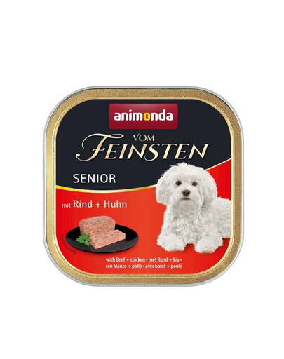 ANIMONDA Vom Feinsten Senior with Beef and Chicken 150 g Wołowina i kurczak dla starszych psów