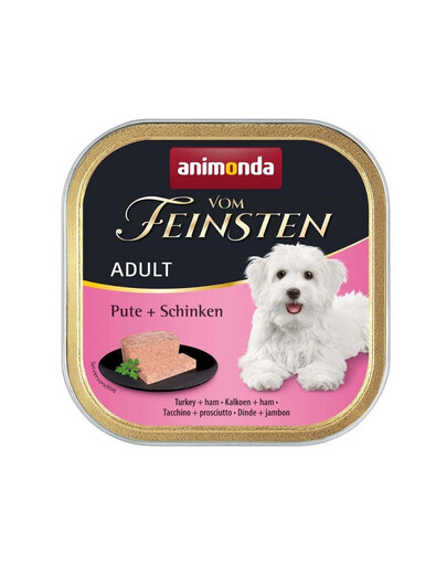 ANIMONDA Vom Feinsten Adult Turkey and Ham 150 g Mokra karma dla dorosłych psów Indyk i szynka