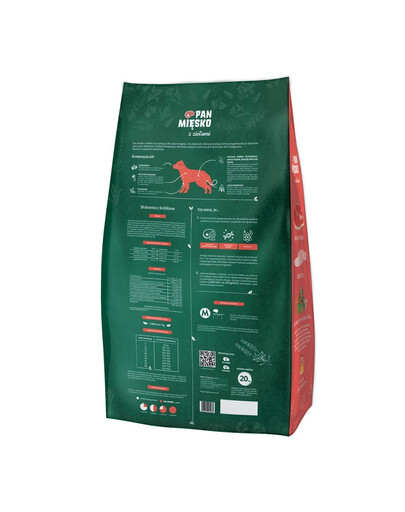 z ziołami Wołowina z królikiem M 20 kg dla ras średnich