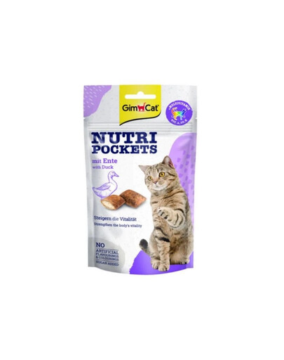 GIMCAT Nutri Pockets with Duck kaczka 60 g