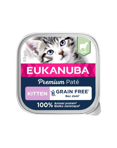 Grain Free Kitten pasztet dla kociąt Jagnięcina 85 g