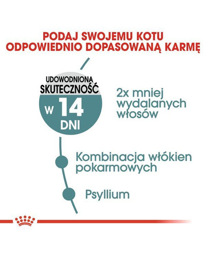 Royal Canin Hairball Care 10 kg - sucha karma dla kotów z tendencją do powstawania kul włosowych 10kg