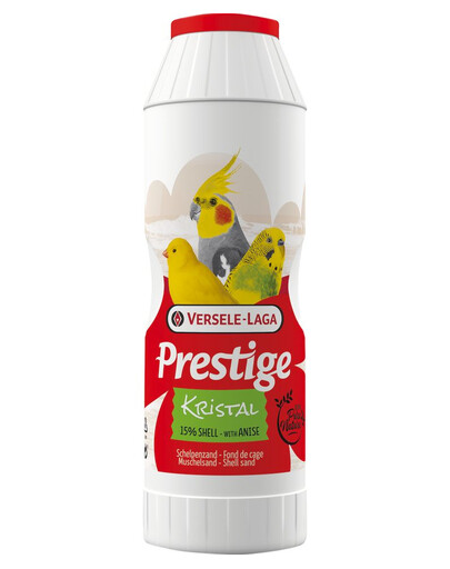 Versele-Laga Shell Sand Kristal Box 2 kg - biały piasek dla ptaków 2kg