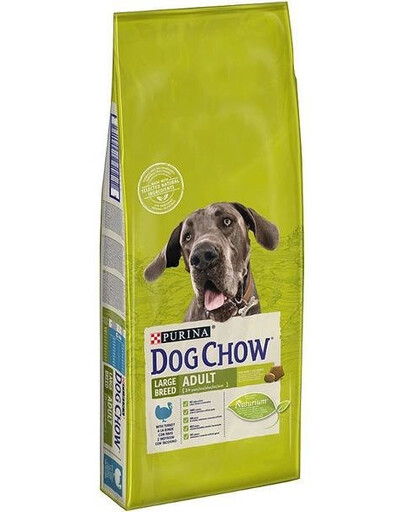 Purina Dog Chow Large Breed Adult - sucha karma dla dorosłych psów dużych ras indyk 14kg