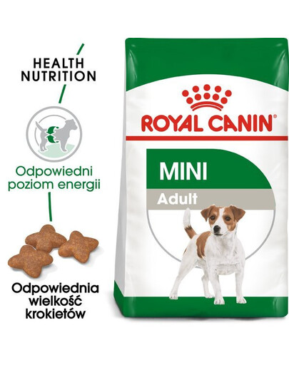 Royal Canin Mini Adult 8 kg + 1 kg GRATIS - sucha karma dla dorosłych psów ras małych 8kg + 1kg GRATIS